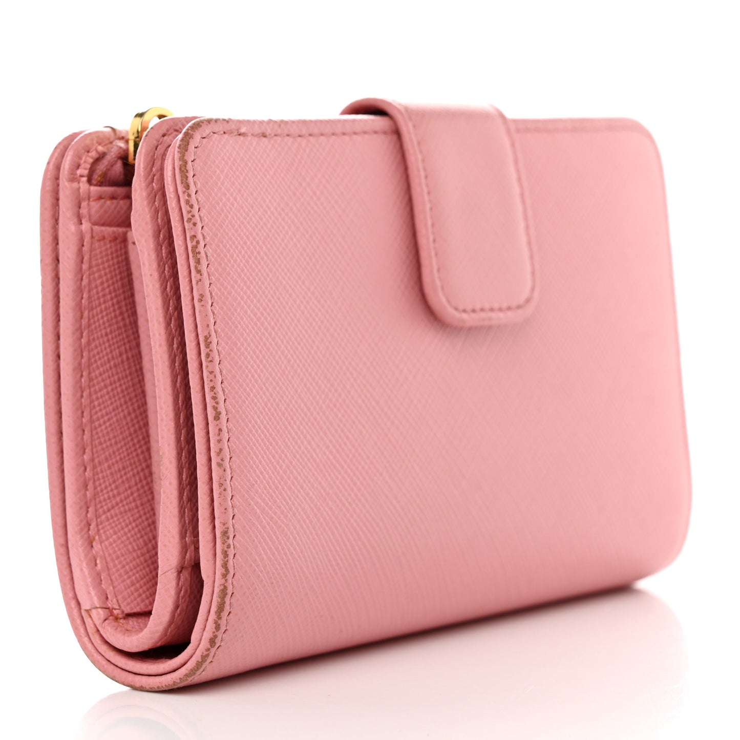Saffiano Metal Compact Wallet Peonia Petalo
