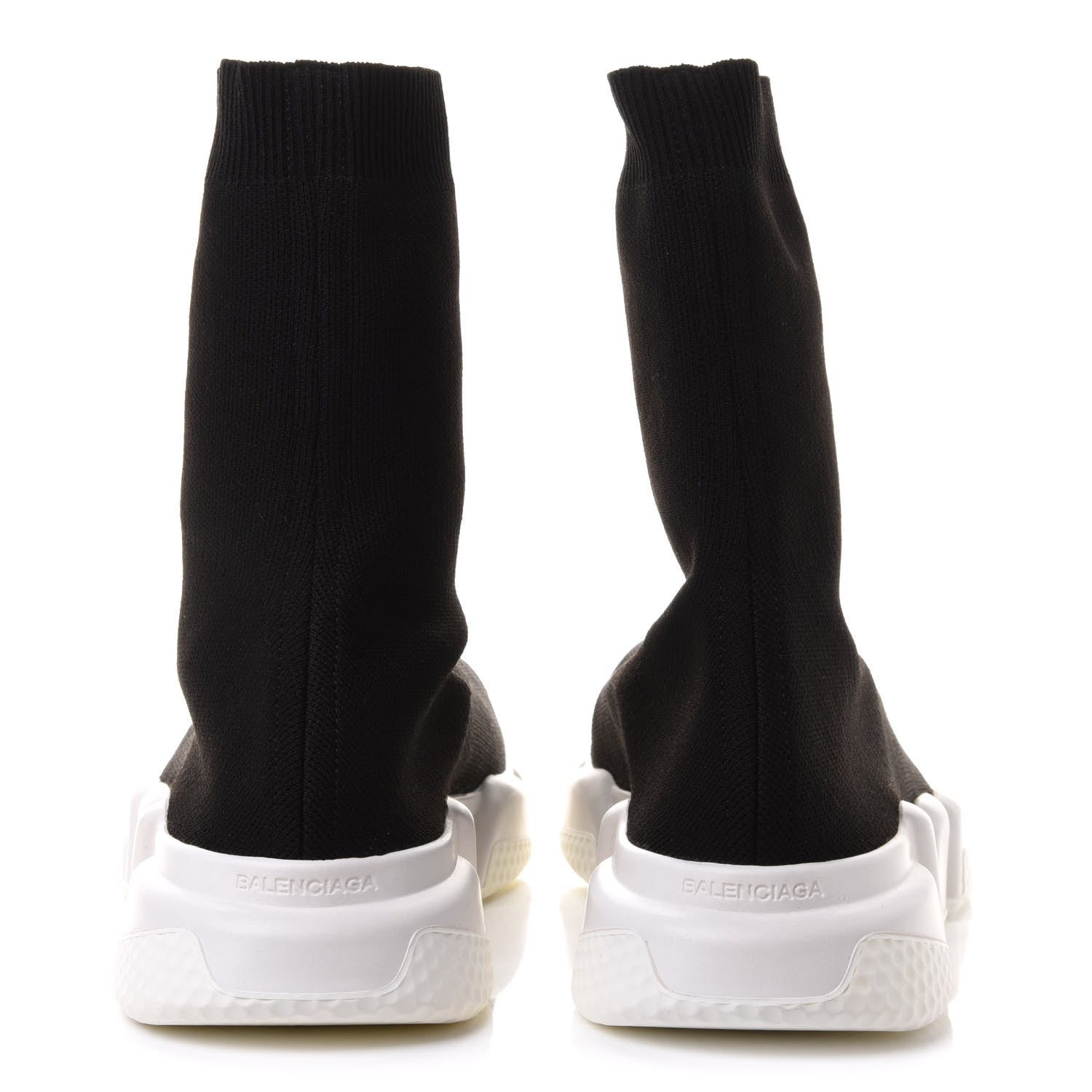 Balenciaga Neoprene Knit Mens Speed Sock Sneakers 41 Black White 5 of 8