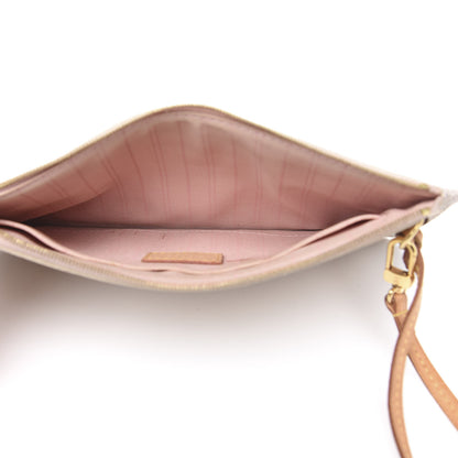 Louis Vuitton Damier Azur Neverfull MM GM Pochette Rose Ballerine 5 of 15