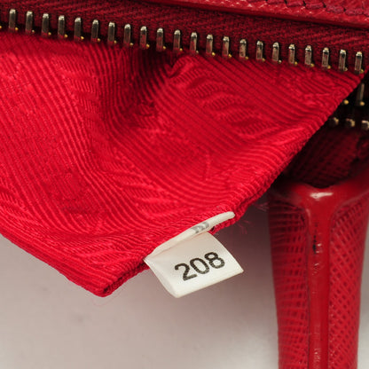 Prada Saffiano Large Galleria Double Zip Tote Fuoco 9 of 12