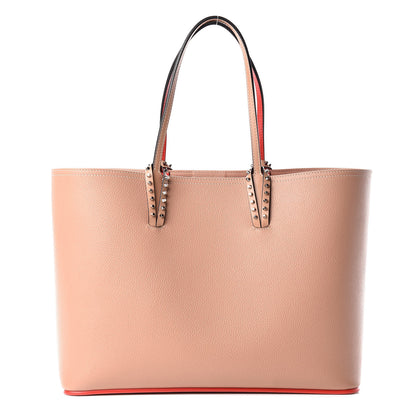 Christian Louboutin Calfskin Spikes East West Cabata Tote Nude 3 of 11