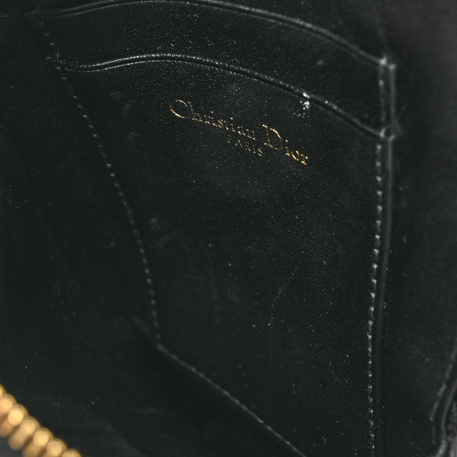 Christian Dior Supple Calfskin Cannage Caro Multifunctional Pouch Black 10 of 12