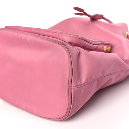 Prada Re-Nylon Saffiano Duet Bucket Crossbody Bag Begonia 9 of 14