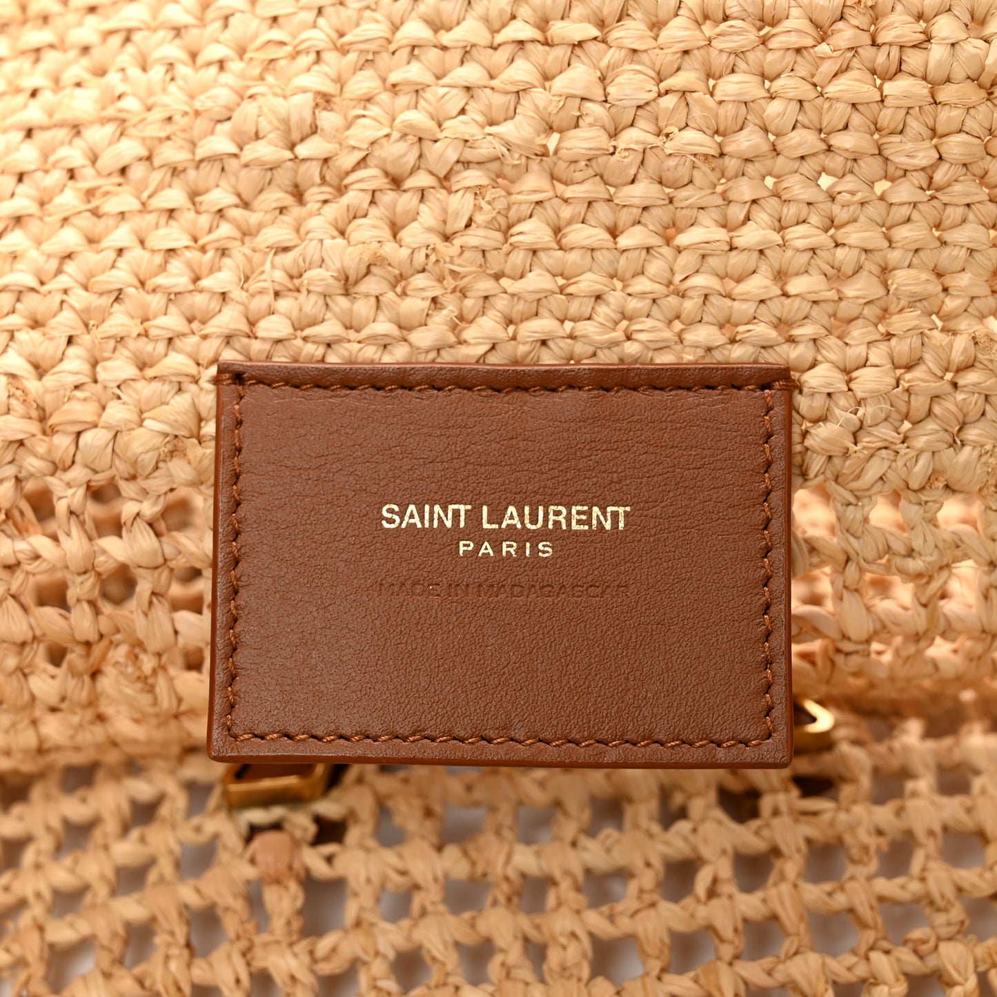 Raffia Icare Shopping Tote Natural
