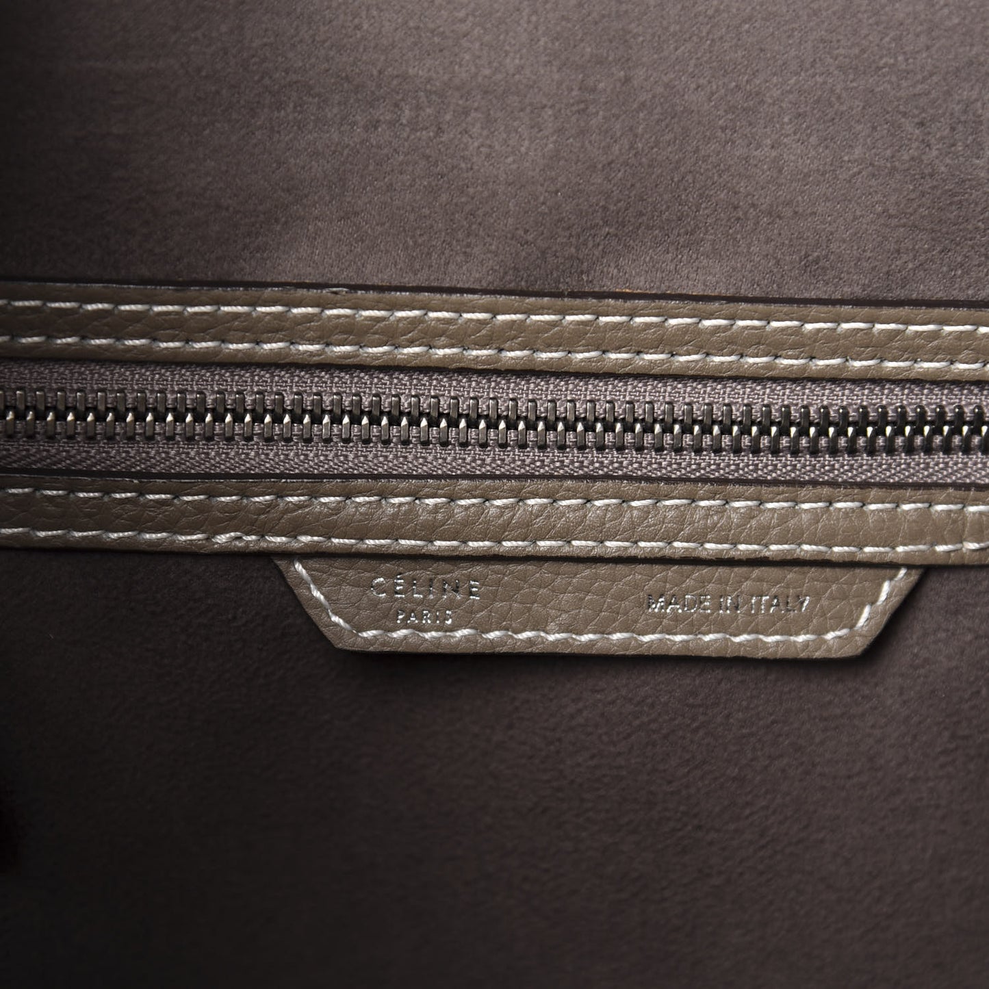Drummed Calfskin Mini Luggage Bag Souris