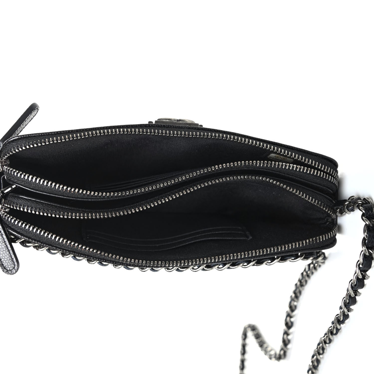 Chanel Caviar Quilted Small Boy Clutch With Chain Black 4 of 4