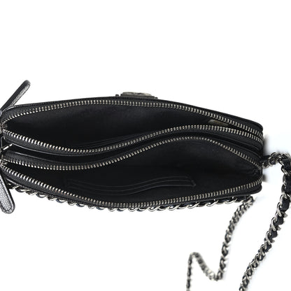 Chanel Caviar Quilted Small Boy Clutch With Chain Black 4 of 4