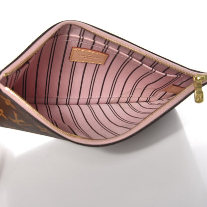 Louis Vuitton Monogram Neverfull MM GM Pochette Rose Ballerine 5 of 8