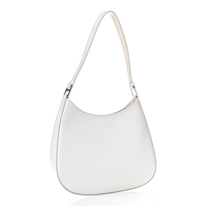 Prada Spazzolato Cleo Shoulder Bag White 3 of 20