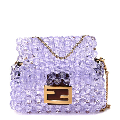 Fendi Enamel Vitello King Beaded Pico Baguette Charm Anemone 1 of 8
