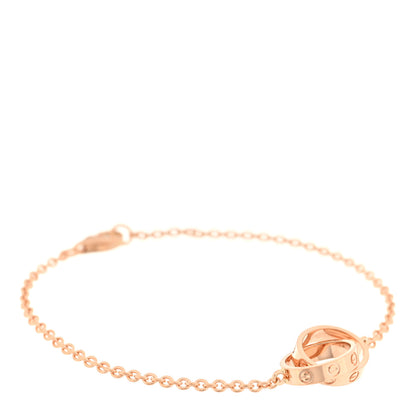 Cartier 18K Pink Gold Interlocking LOVE Bracelet 1 of 4