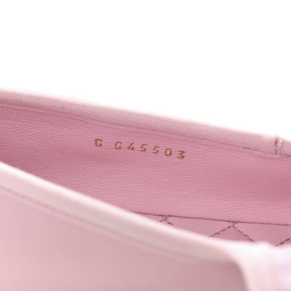 Chanel Lambskin Mary Jane Flats 37.5 Light Pink 9 of 9