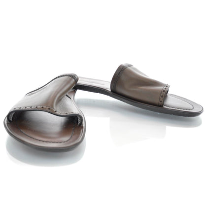 Louis Vuitton Leather Mule Sandals Brown 11 1 of 7