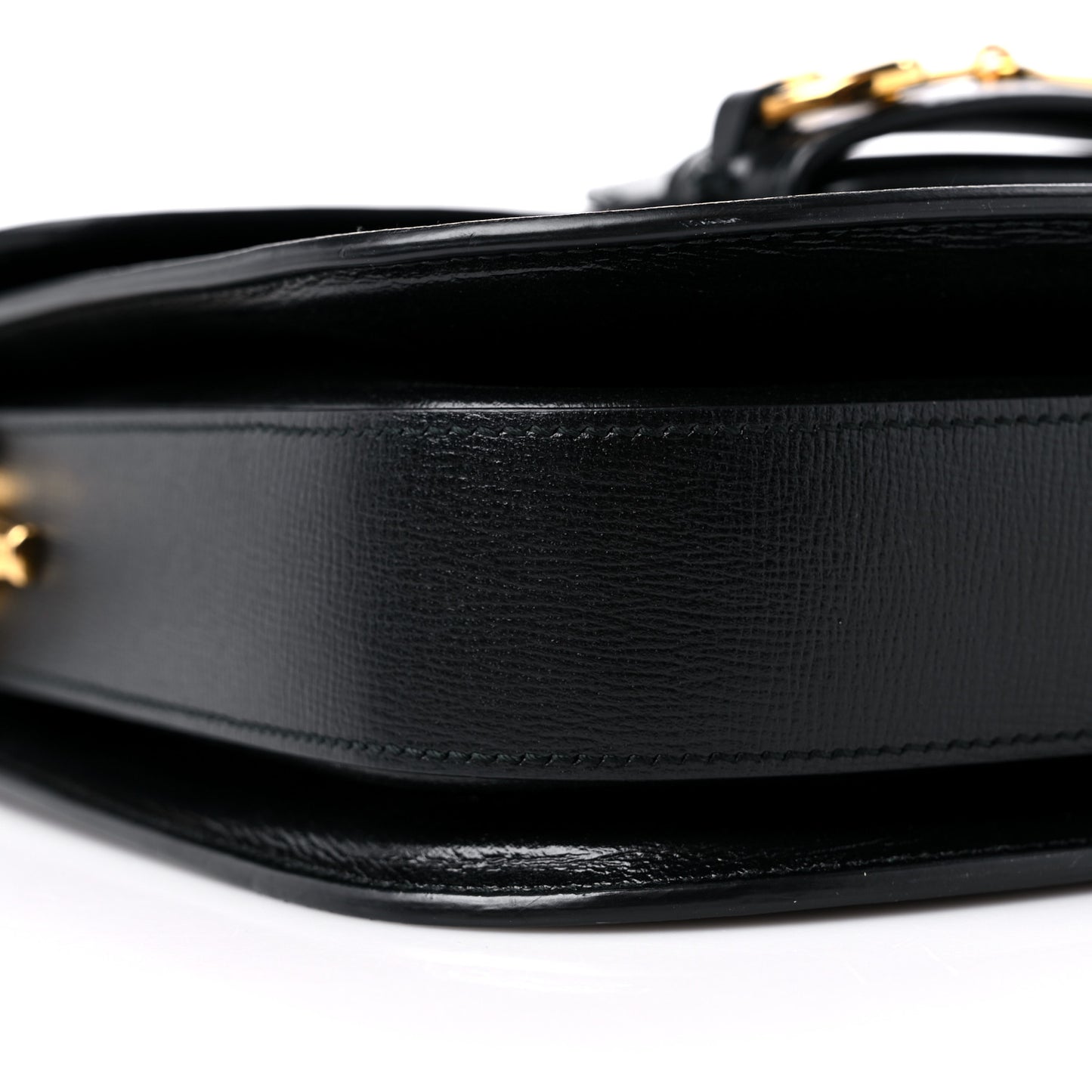 Azalea Calfskin Horsebit 1955 Shoulder Bag Black