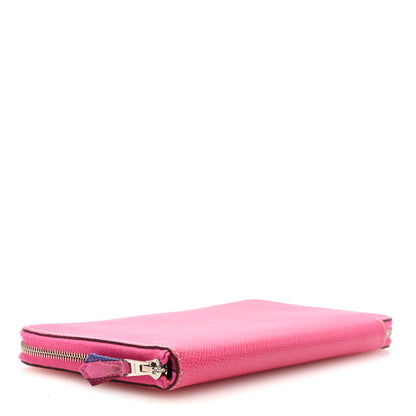 Hermes Epsom Silk'in Wallet Rose Tyrien 4 of 7