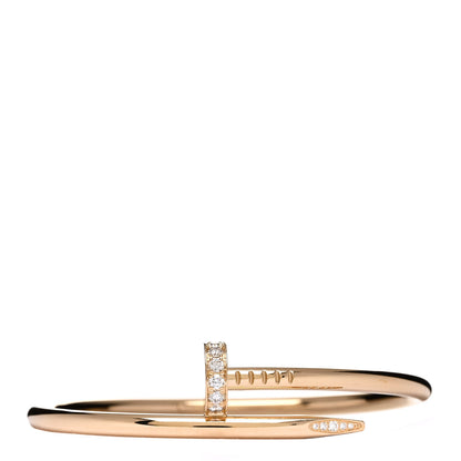 Cartier 18K Yellow Gold Diamond Juste Un Clou Bracelet 16 1 of 3