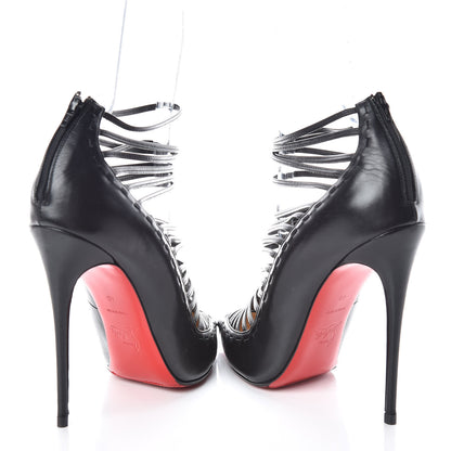 Christian Louboutin Kid Gortika 120 Strappy Booties 40 Black 6 of 14