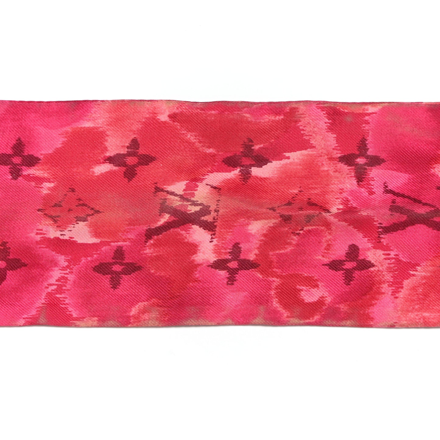 Silk Monogram Ikat Summer Bandeau Rose Indien