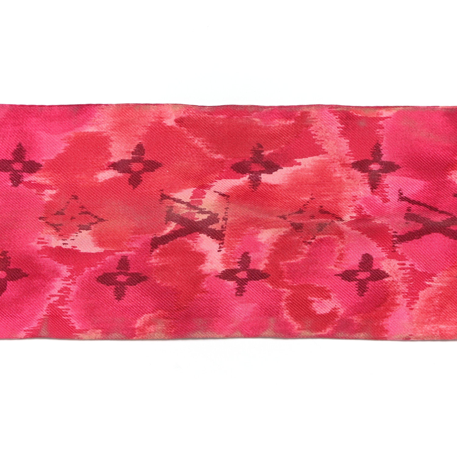 Louis Vuitton Silk Monogram Ikat Summer Bandeau Rose Indien 7 of 7