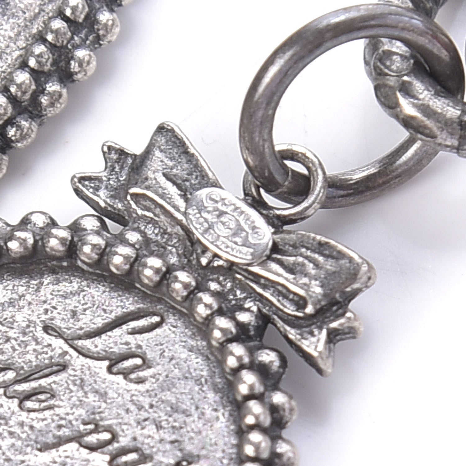 Chanel Bead Chain CC Medallion Belt Ruthenium 5 of 5