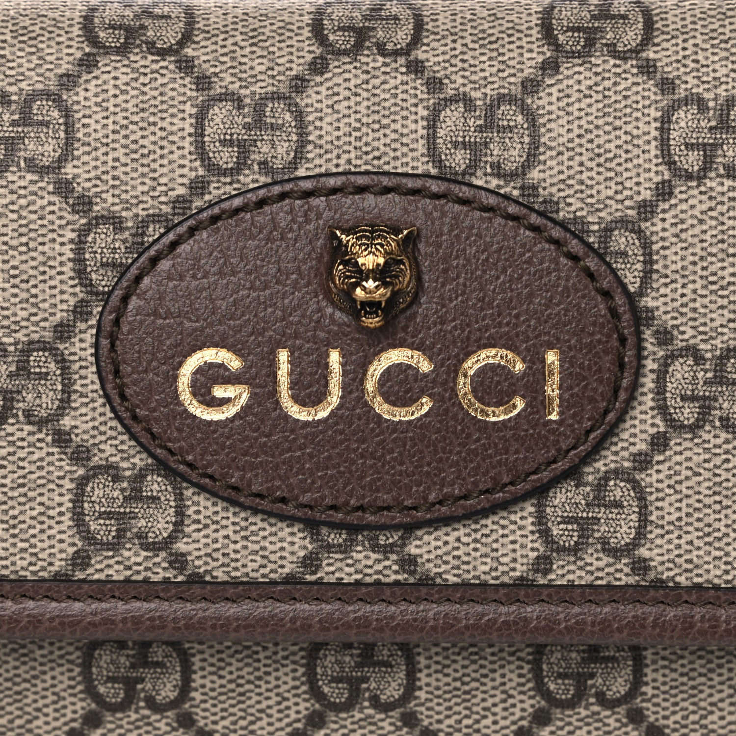 Gucci GG Supreme Monogram Neo Vintage Web Belt Bag Brown 9 of 11