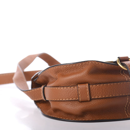 Chloe Calfskin Mini Marcie Round Crossbody Bag Tan 6 of 10