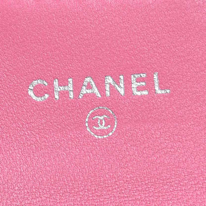 Chanel Lambskin Quilted CC Card Holder Pink 8 of 11