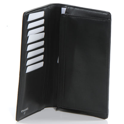 Chanel Patent Calfskin Lucky Symbols Yen Wallet Black 5 of 8