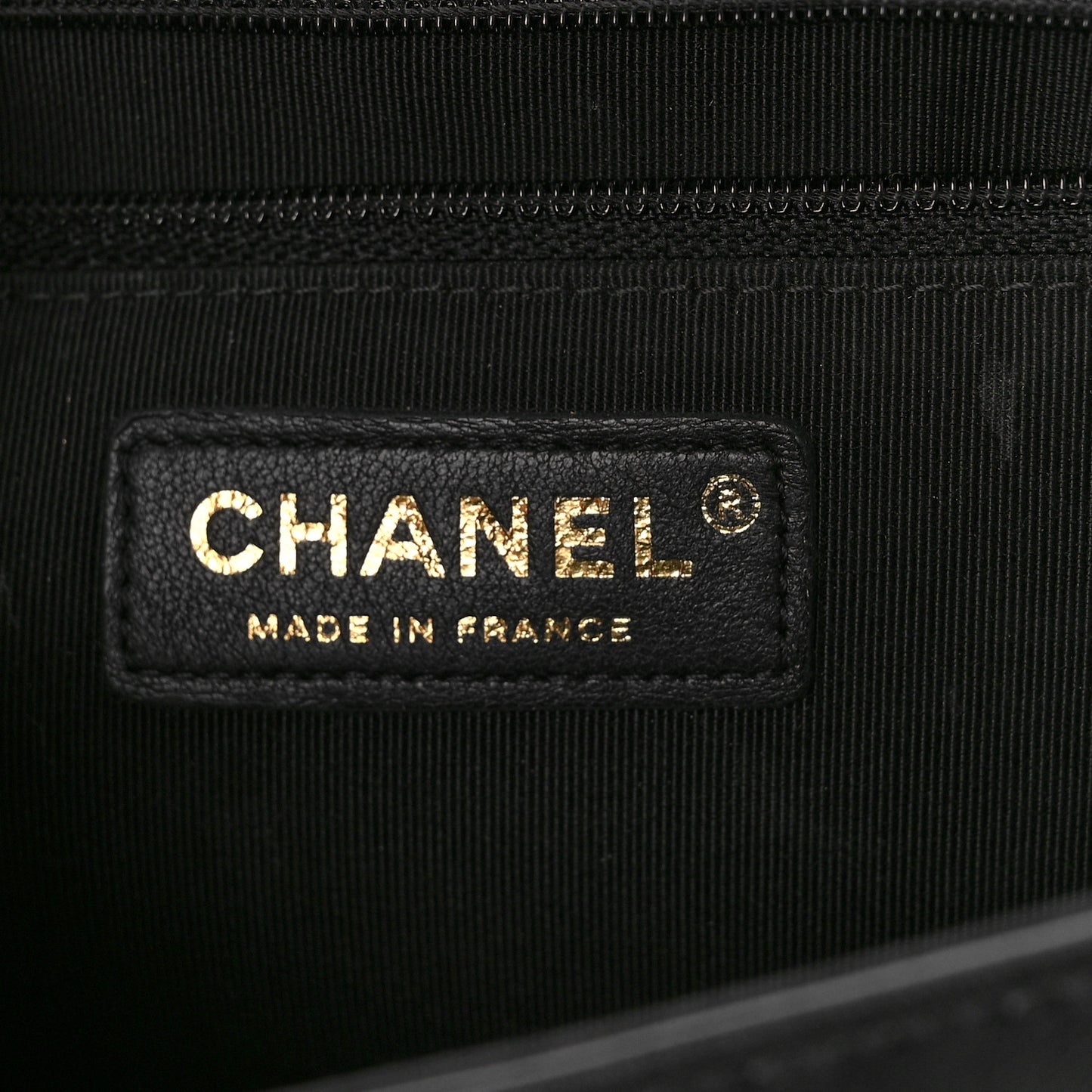 Lambskin Chevron Quilted Flap Black