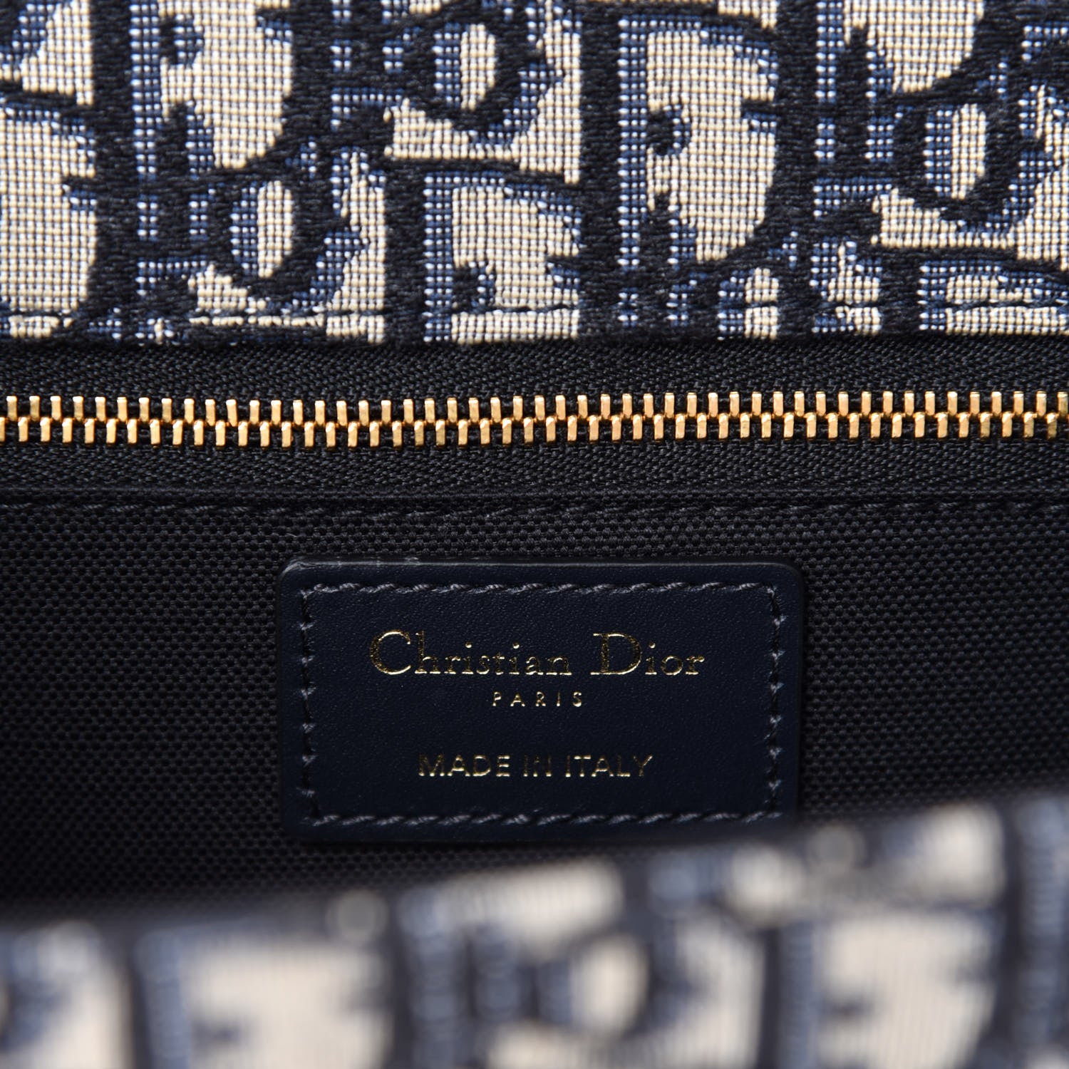Christian Dior Oblique 30 Montaigne Chain Flap Bag Blue 8 of 10