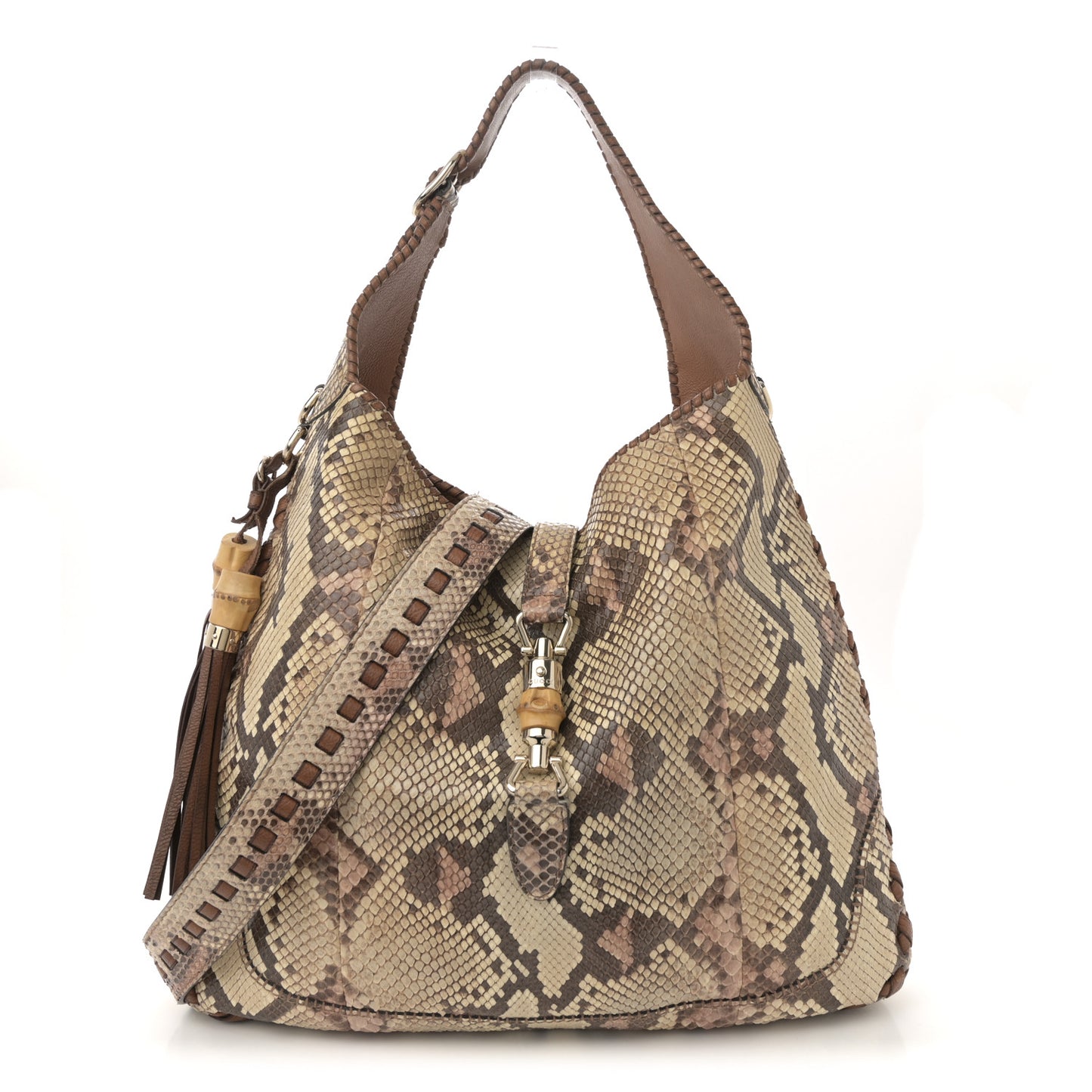 Snakeskin Large New Jackie Shoulder Bag Multicolor