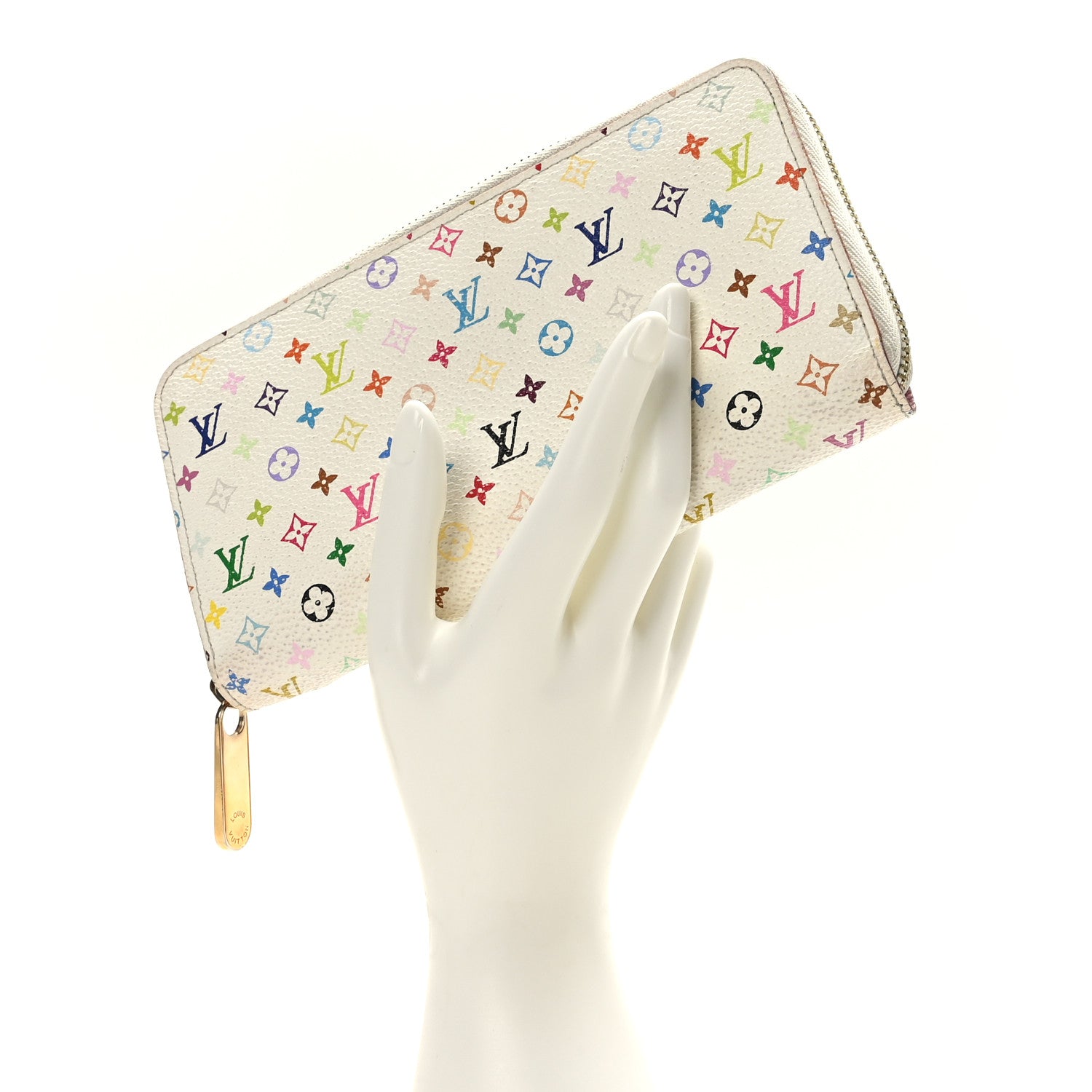Louis Vuitton Monogram Multicolor Zippy Wallet Litchi 2 of 8