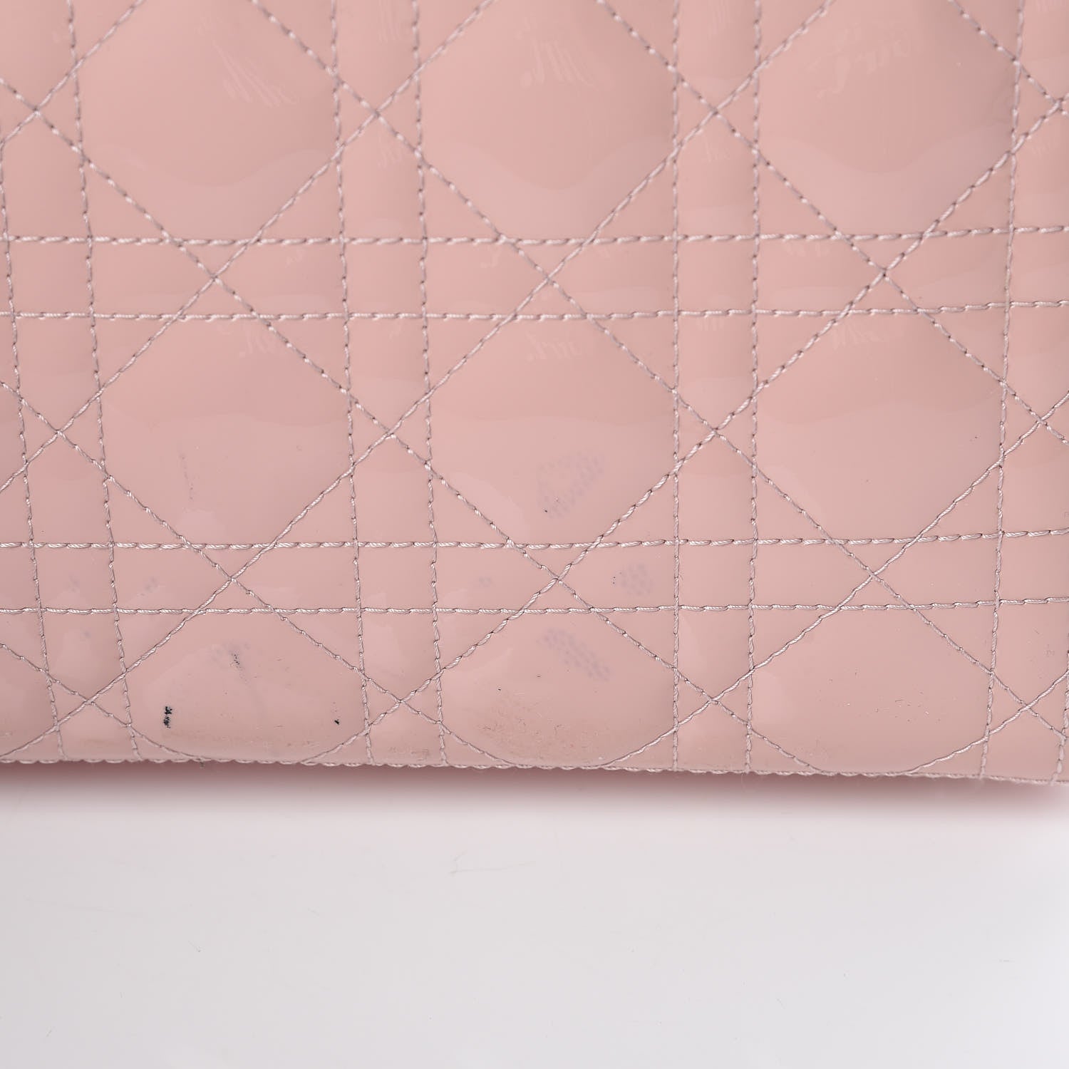 Christian Dior Patent Cannage Large Lady Dior Light Pink 16 of 19