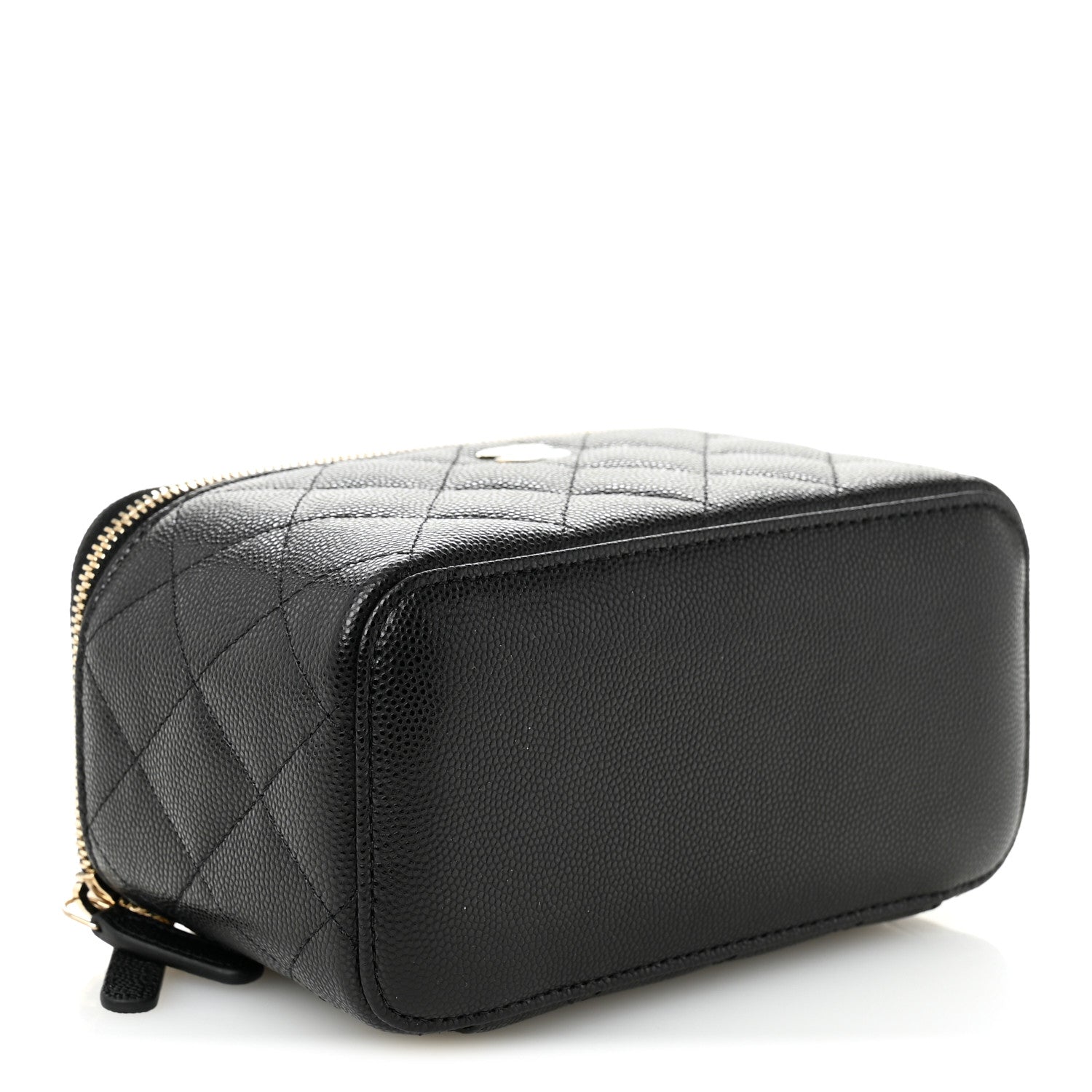 Chanel Caviar Quilted Small Vanity Case With Chain Black 4 of 11