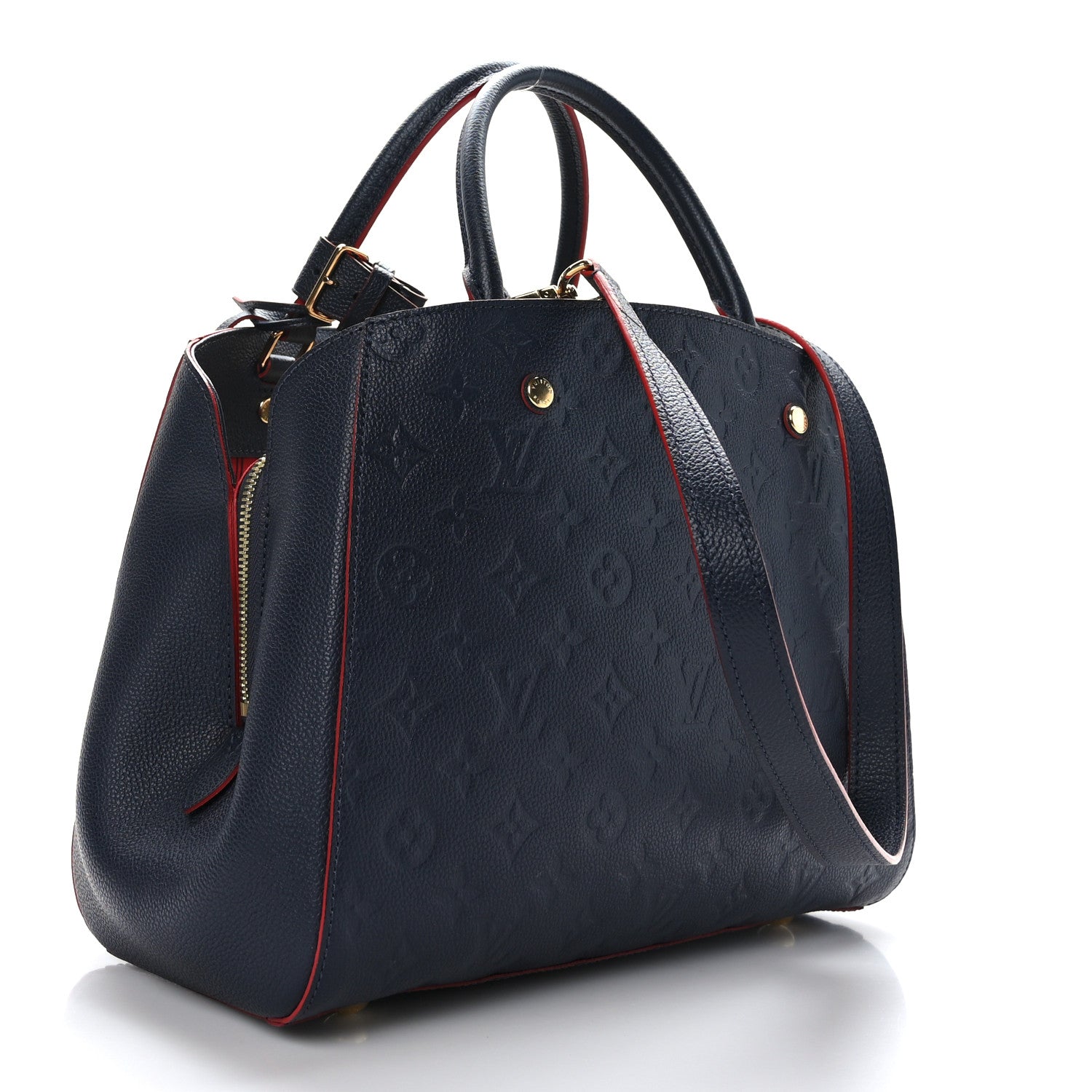 Louis Vuitton Empreinte Montaigne MM Marine Rouge 2 of 10