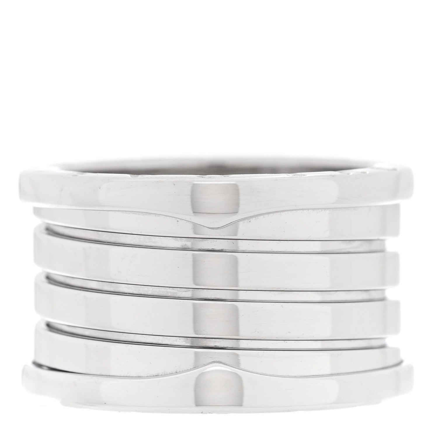 Bulgari 18K White Gold B.Zero1 Four-Band Ring 54 7 1 of 5