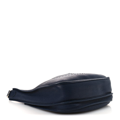 Hermes Taurillon Clemence Evelyne III PM Bleu Nuit 4 of 13