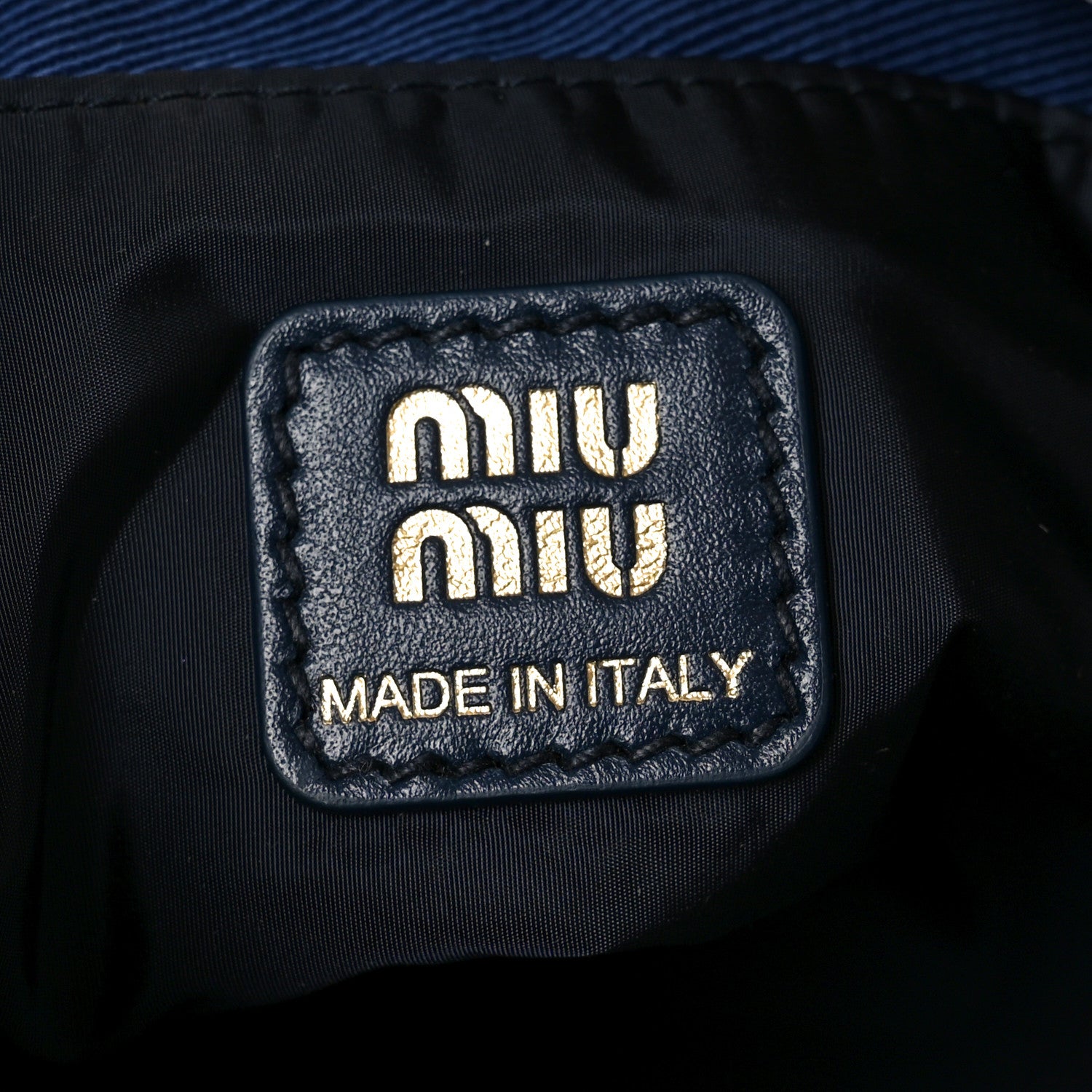 Miu Miu Canvas Gabardine Pouch Bucket Bag Indaco Amaranto 6 of 9