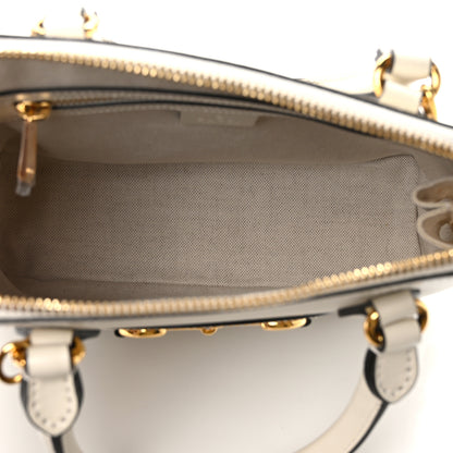 Gucci Boarded Plutone Calfskin Small Horsebit 1955 Top Handle Bag Mystic White 5 of 12