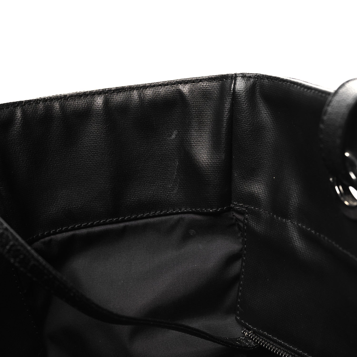 Chanel Coated Canvas Quilted Large Paris Biarritz Tote Black 22 of 23