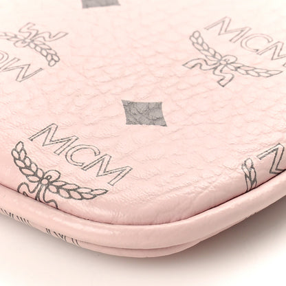 MCM Visetos Liz Shopper Tote Pouch Light Pink 9 of 12