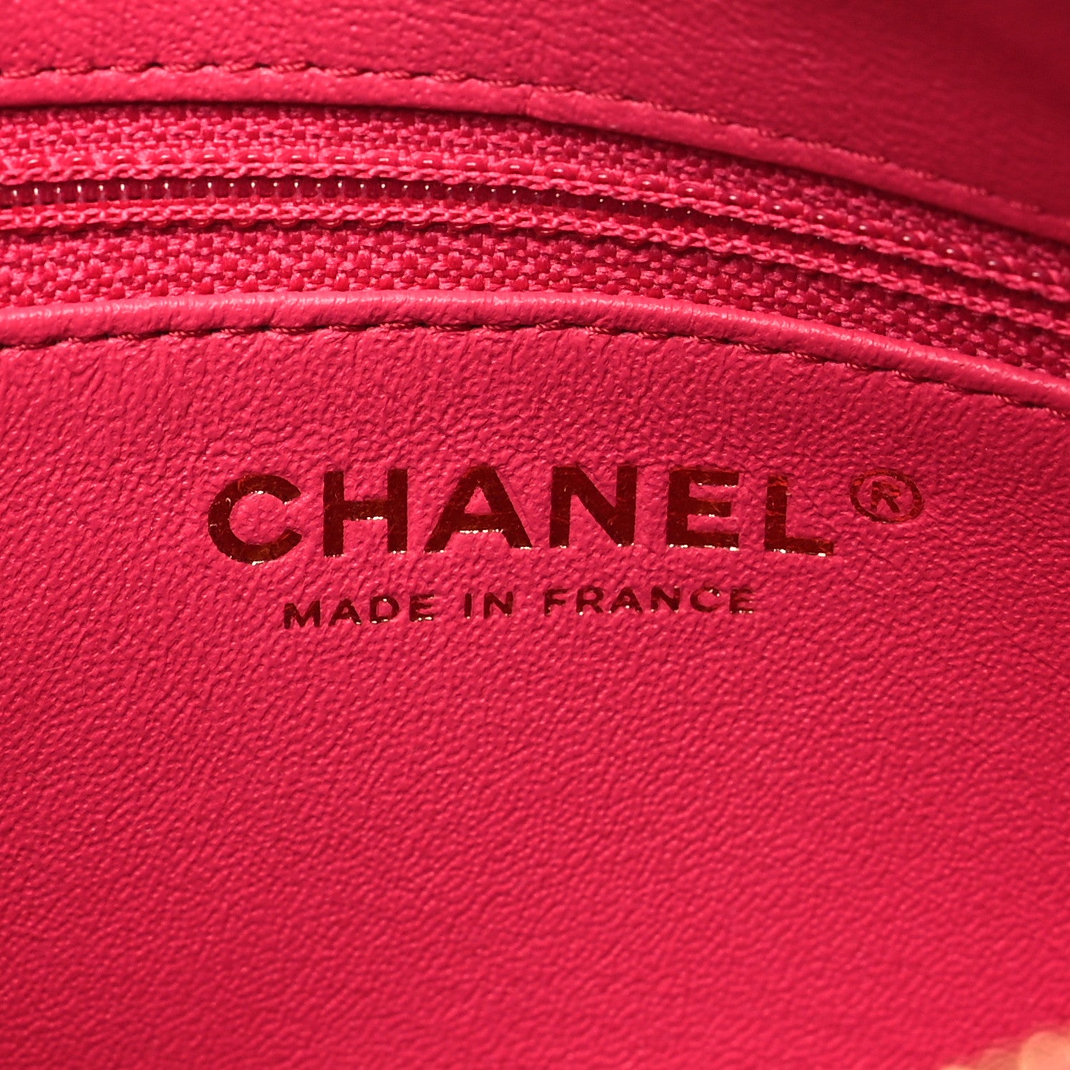 Chanel Lambskin Quilted Chain & Tassel Small Camera Case Fuchsia 6 of 10