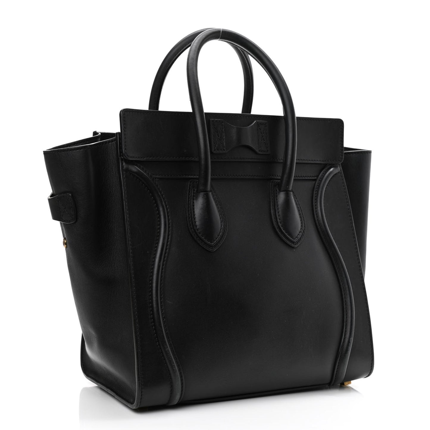 Smooth Calfskin Mini Luggage Black