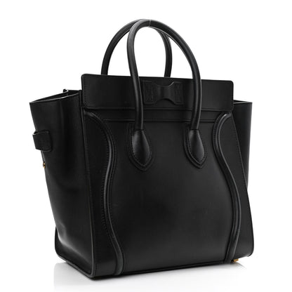 Celine Smooth Calfskin Mini Luggage Black 3 of 15
