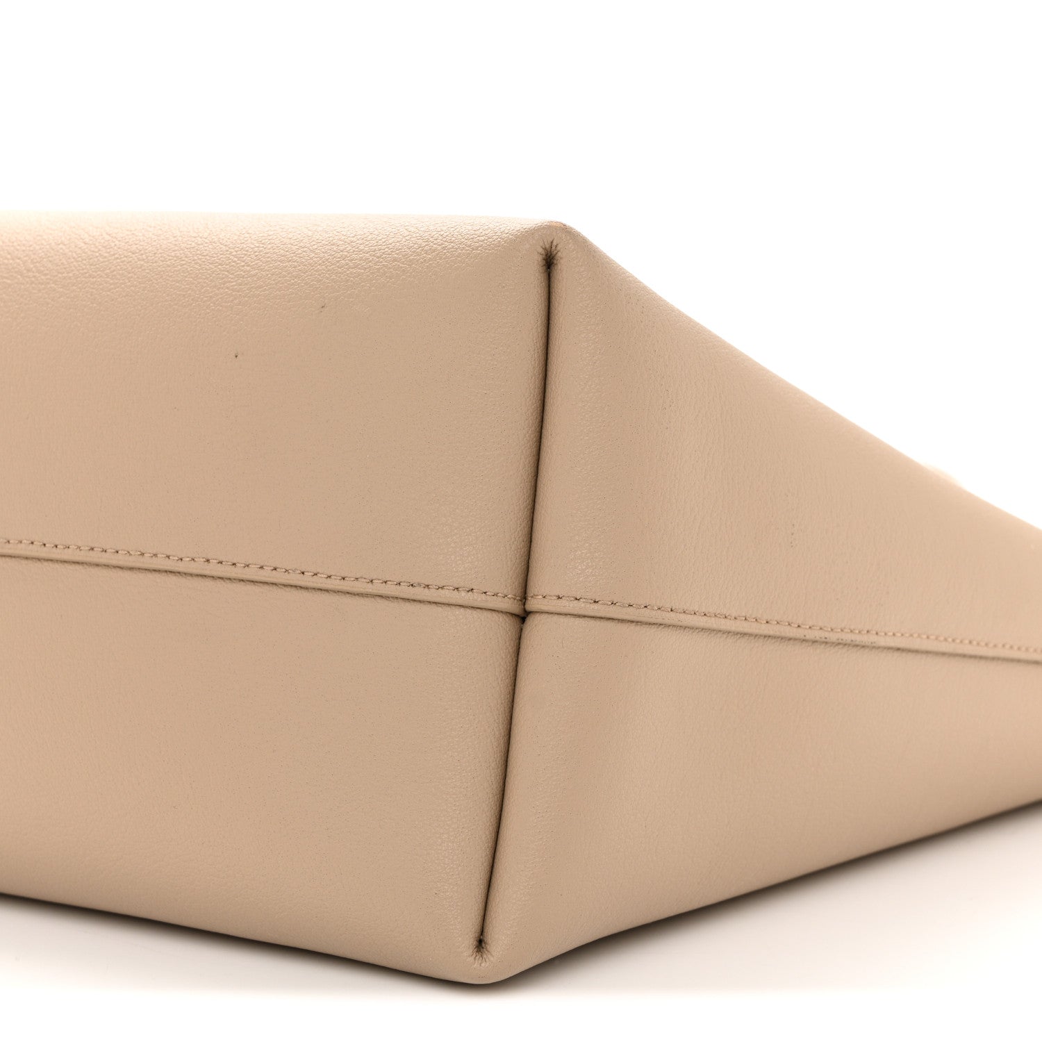 Saint Laurent Calfskin Large Shopping Tote Dark Beige 11 of 13