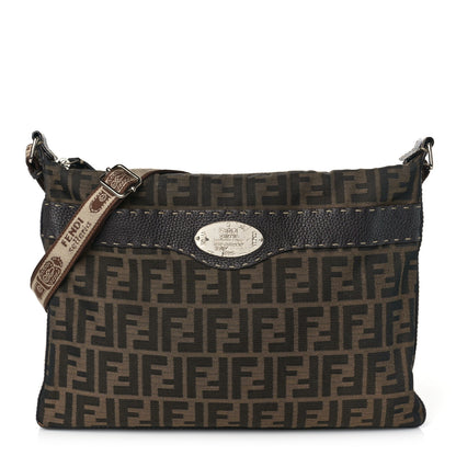 Fendi Zucca Cuoio Romano Selleria Messenger Tobacco Moro 1 of 7