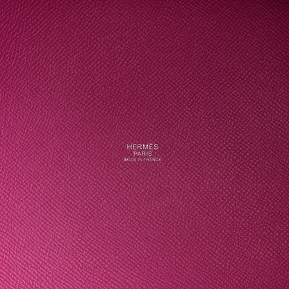 Hermes Epsom Tressage De Cuir Picotin Lock 22 MM Magnolia Bleu Saphir Craie 6 of 10