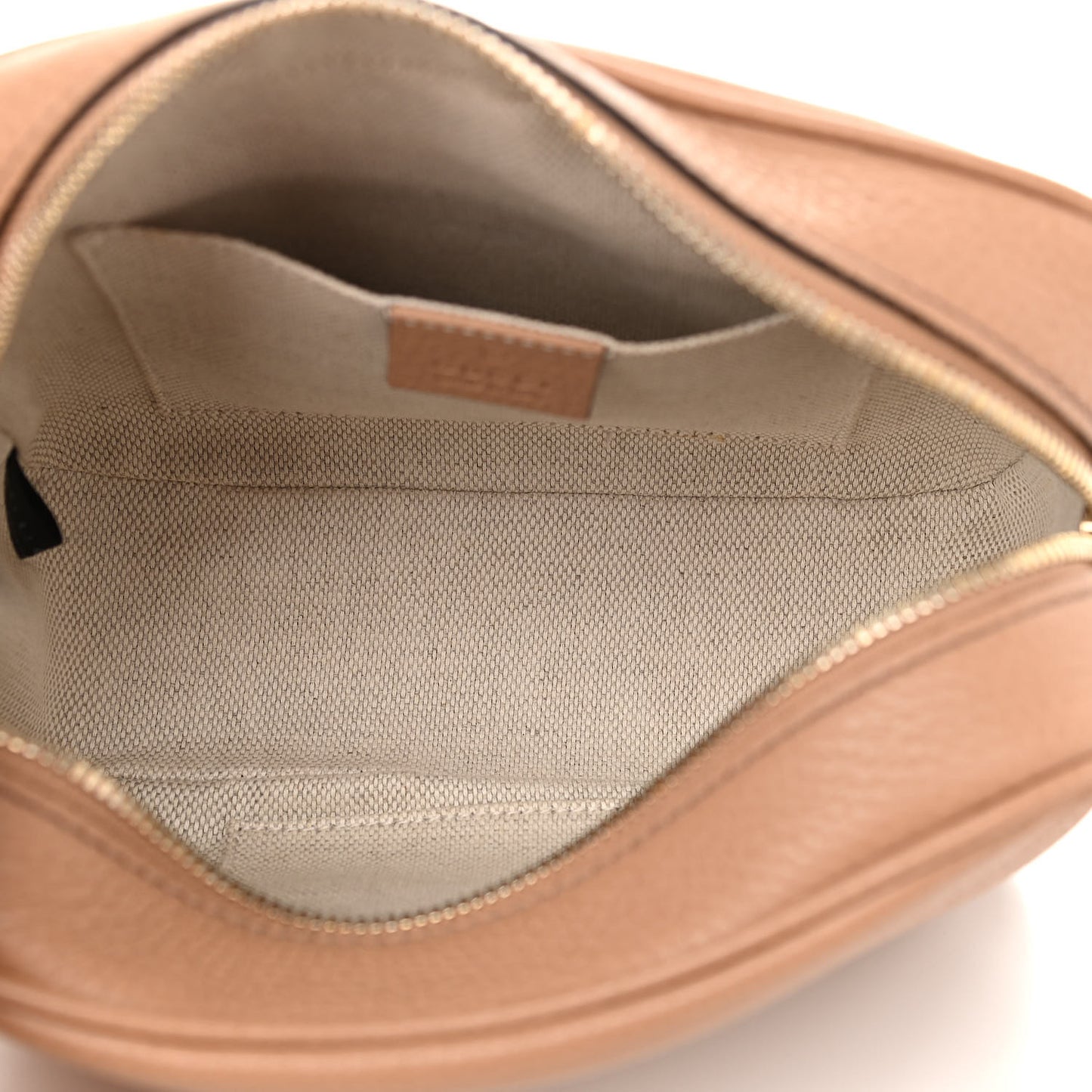 Pebbled Calfskin Small Soho Disco Bag Camelia