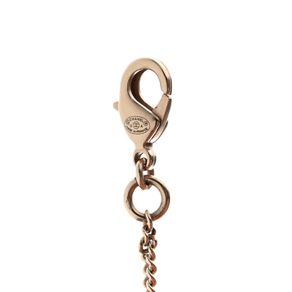Chanel Crystal CC Pearl Drop Necklace Gold 5 of 5