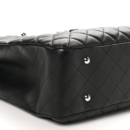 Chanel Calfskin Quilted Large Classic Shopping Tote Black 9 of 10